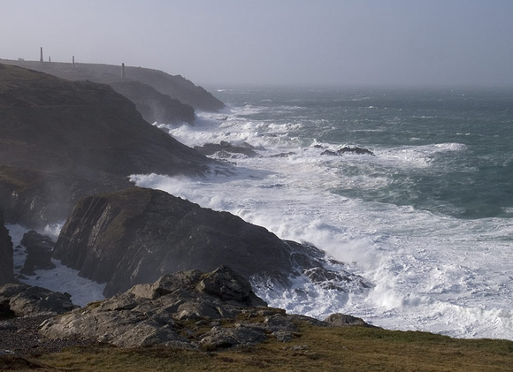 storm at Pendeen, West Penwith, Cornwall